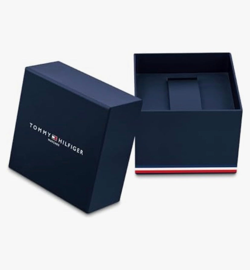 Tommy Hilfiger Montre Analogique Multifonction Quartz pour Hommes avec Bracelet en Silicone