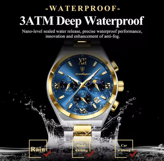 Montre Homme en Acier Inoxydable – Élégance et Style