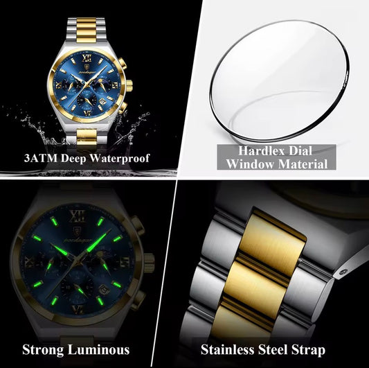 Montre Homme en Acier Inoxydable – Élégance et Style