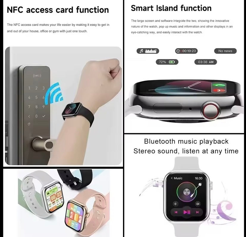 Montre Connectée MyloFit – Suivi Cardio & Sport, Écran HD