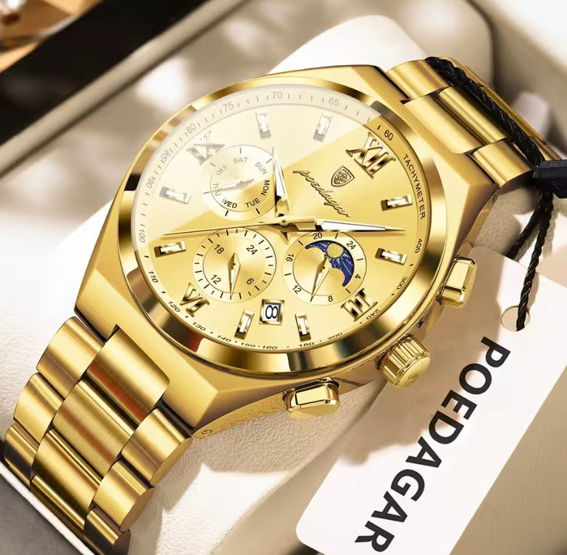 Montre Homme en Acier Inoxydable – Élégance et Style