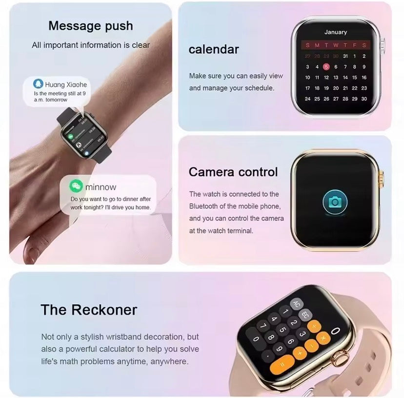 Montre Connectée MyloFit – Suivi Cardio & Sport, Écran HD